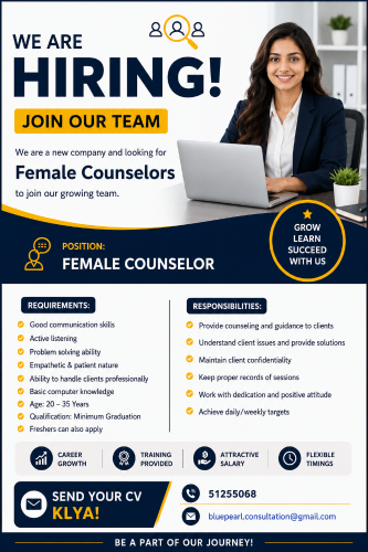 senior counselor Female Only