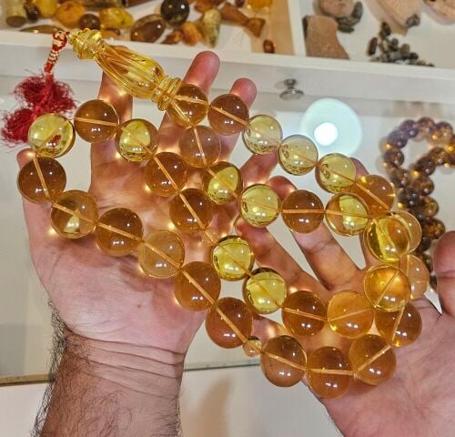 final/ amber beads rosary 378 gr
