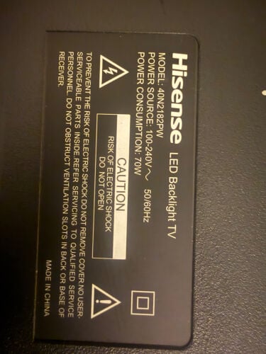 HiSense LED HD TV 40 inches