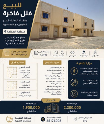 Villas for sale for residents