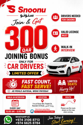 Car Drivers Needed for Snoonu