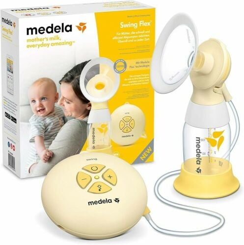 medela Breast Pump and 3 bottles