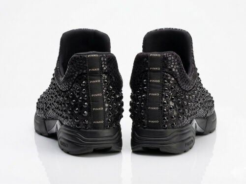 ‏pinko black shoes 