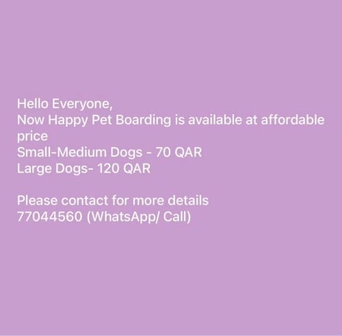 Pet Boarding 