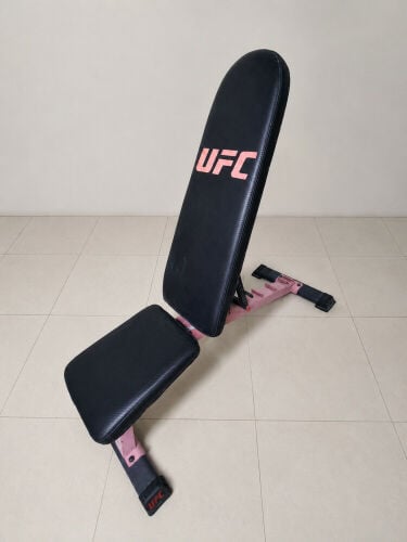 exercise chair and bar with weights