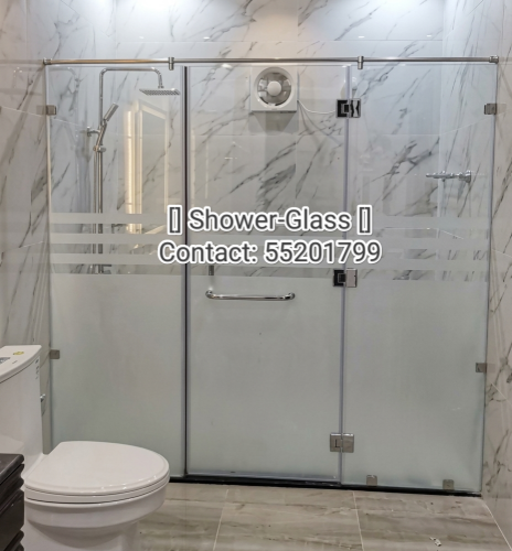Shower Glass Installation.