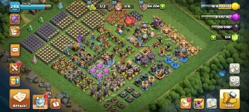 clash of clans account 18 max