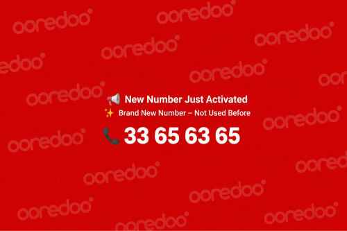 Ooredoo number for sale