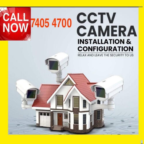 Technician CCTV installation 