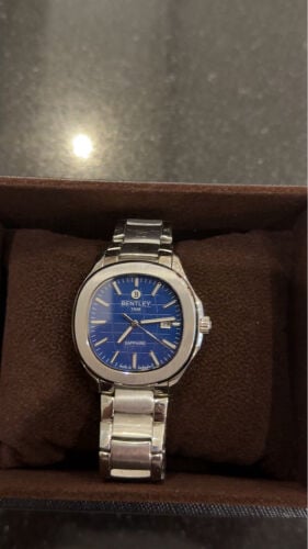 watch silver Bentley 
