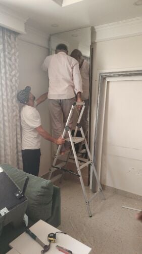 Carpenter and fixing  moving