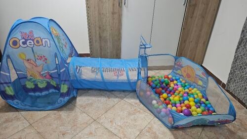3-in-1 Pop-up play tent for kids