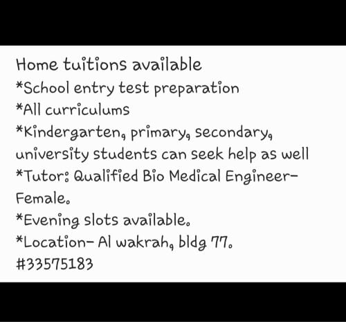 Tuition Available 