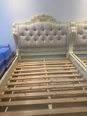 queen bed frame and side table 