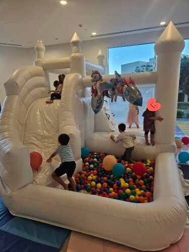 White Inflatable Bouncing Castle