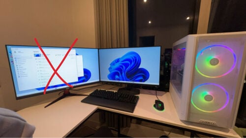 PC, Keyboard, Monitor, Mic