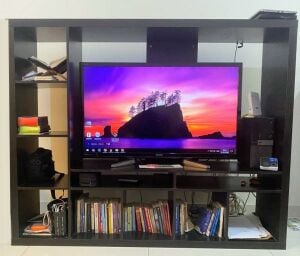 IKEA - LARGE TV STAND & BOOKSHELF