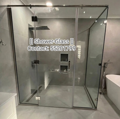 Shower Glass Installation.