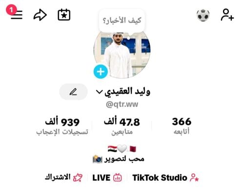 TikTok account