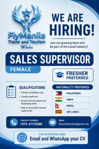 FEMALE SALE SUPERVISOR