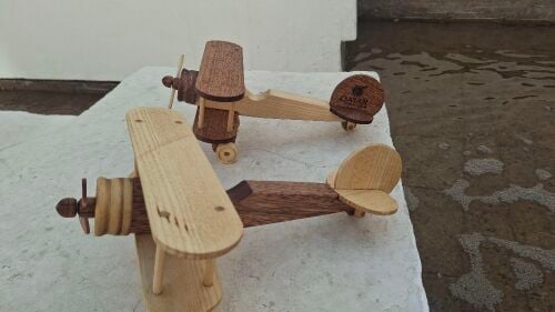 Wooden Vintage Air Craft , Handmade