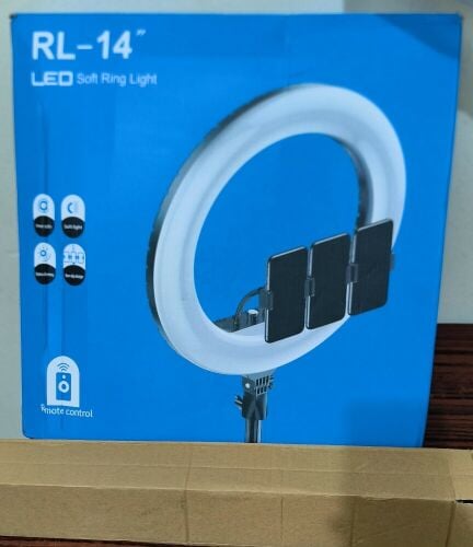 A size 14 ring light with stand