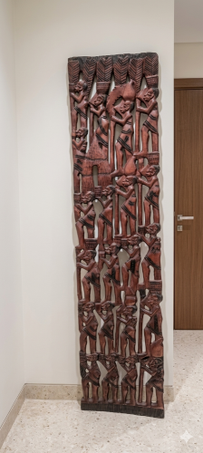 Large Makonde Tree of Life Wood Wal