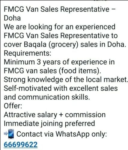 Cash-VAN Sales