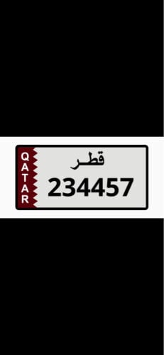 6 digit car plate