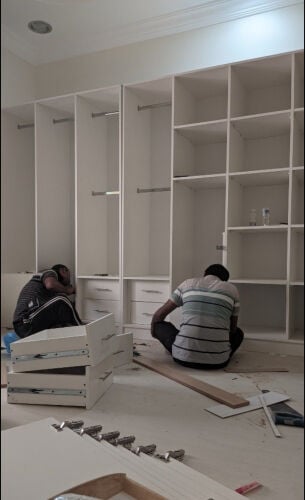 carpentry and moving furniture 