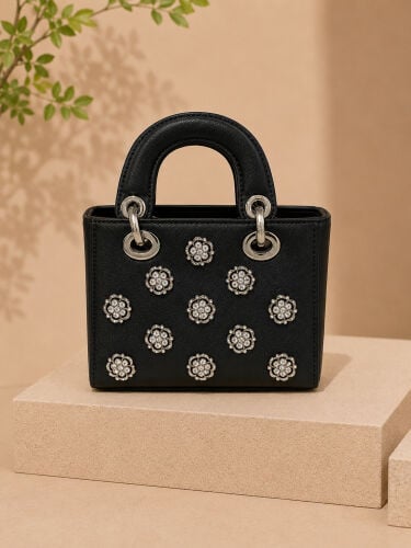 elegant crystal flower Handbag 