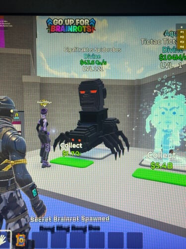 go up for brainrot spider