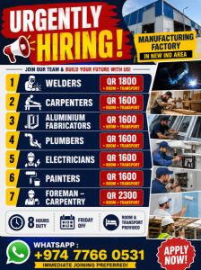 URGENTLY HIRING