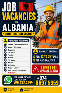 JOB VACANCIES IN ALBANIA