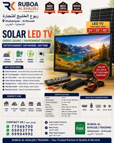 solar led TV