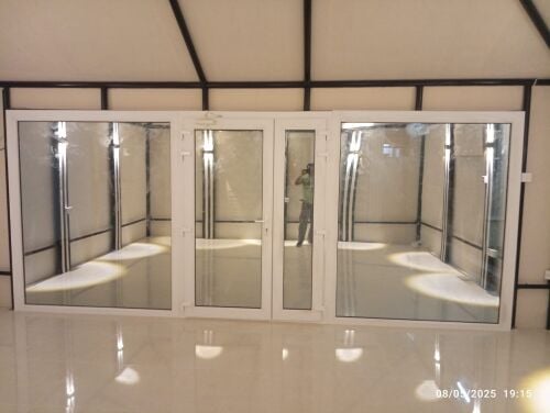 aluminium shower glass door