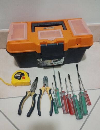 Tool box with some tools
