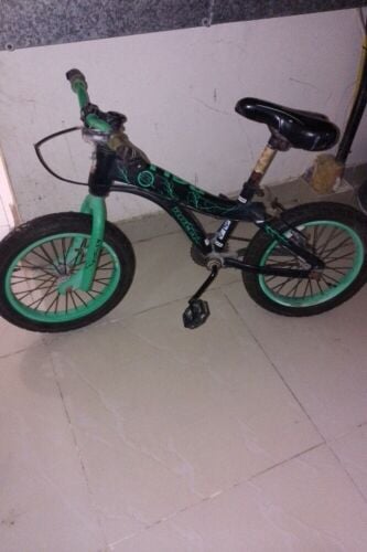 A two-wheeled bicycle