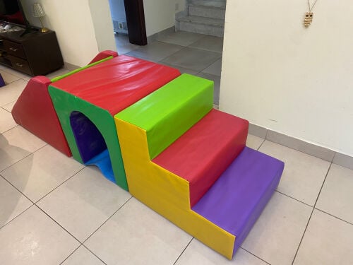 soft play- horse -stroller