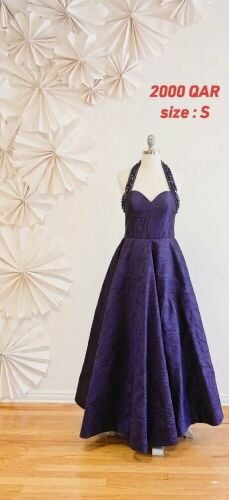Elegant Purple Evening Dress