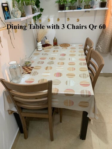 Dining Table with 3 Chairs Qr 60