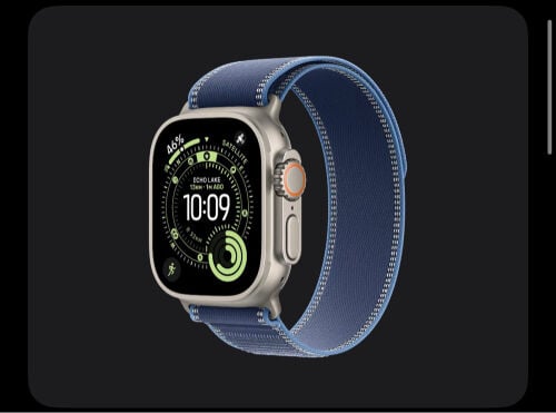 Apple Watch Ultra 3, battery 100%