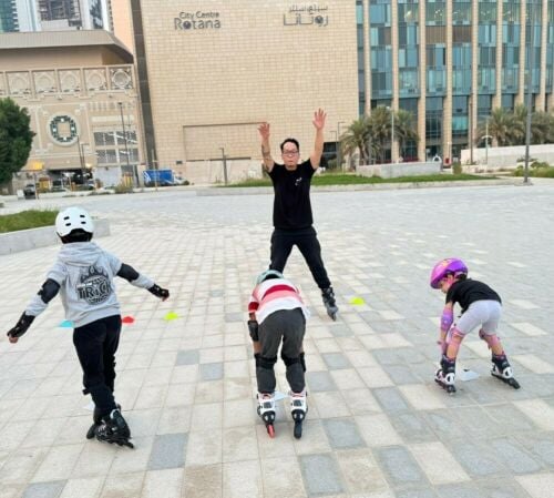 inline skate / roller skating class