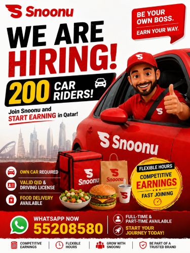 We are hiring Bike & Car Riders