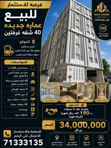 للبيع عمارةفي فريج عبدالعزيز