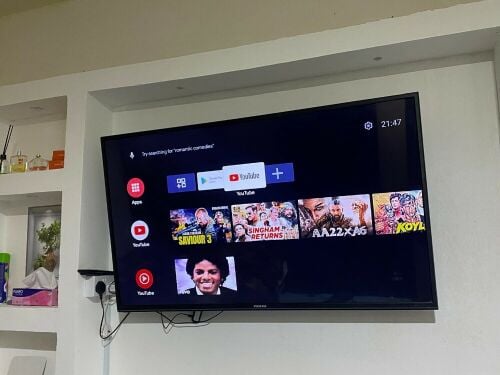 55 inch TV with android stick youtu