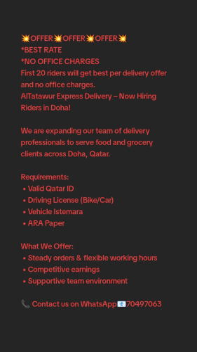 Delivery Riders and Drivers
