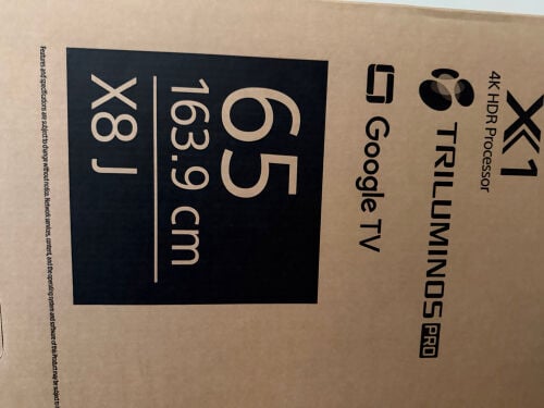 Sony Bravia X8J 65 4K GOOGLE TV