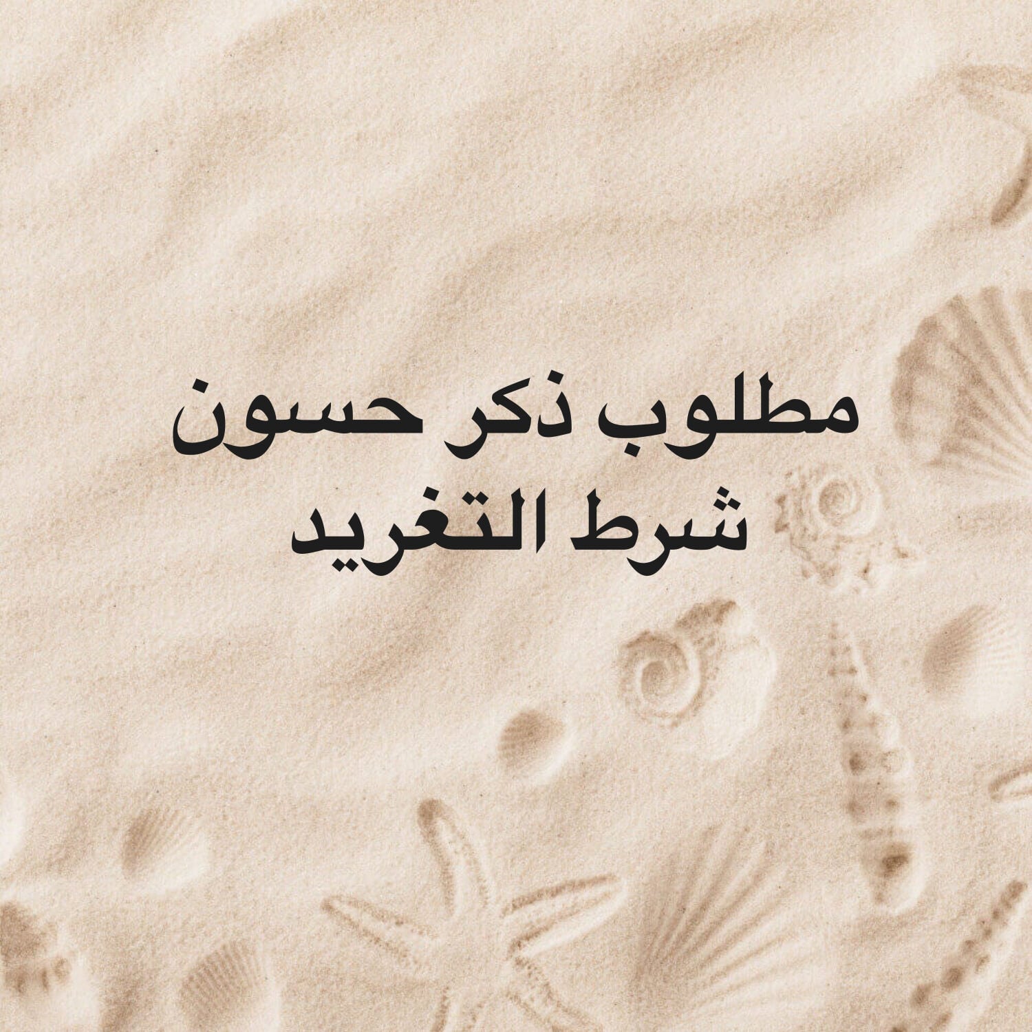 مطلوب ذكر حسون