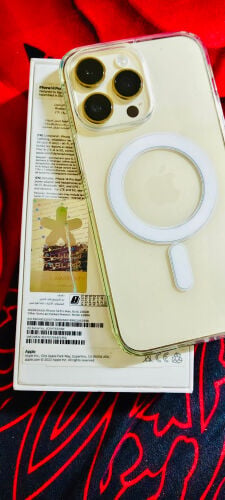 I want to upgrade my iPhone 14 Pro Max 256 GB GOLD very good condition neat and clean device full box battery health 92 Arabic version GINUNE AUTHENTIC Divice no even scratch and Dunt
